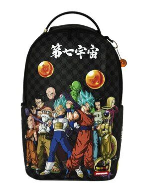 Sprayground Dragon Ball Super Squad Backpack🔥New Black Bookbag Large School Bag